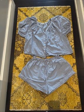 Blue Gingham set